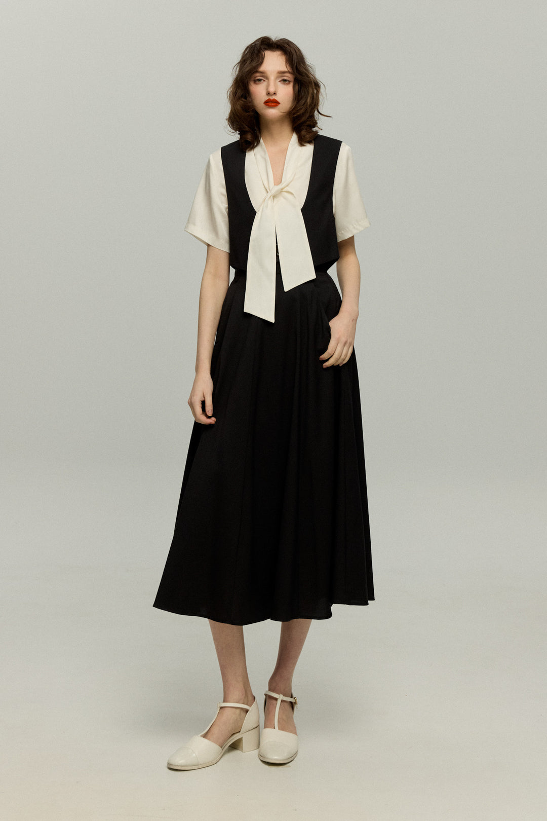 水曜日はベジの日》リボントップス-White – Tnewties