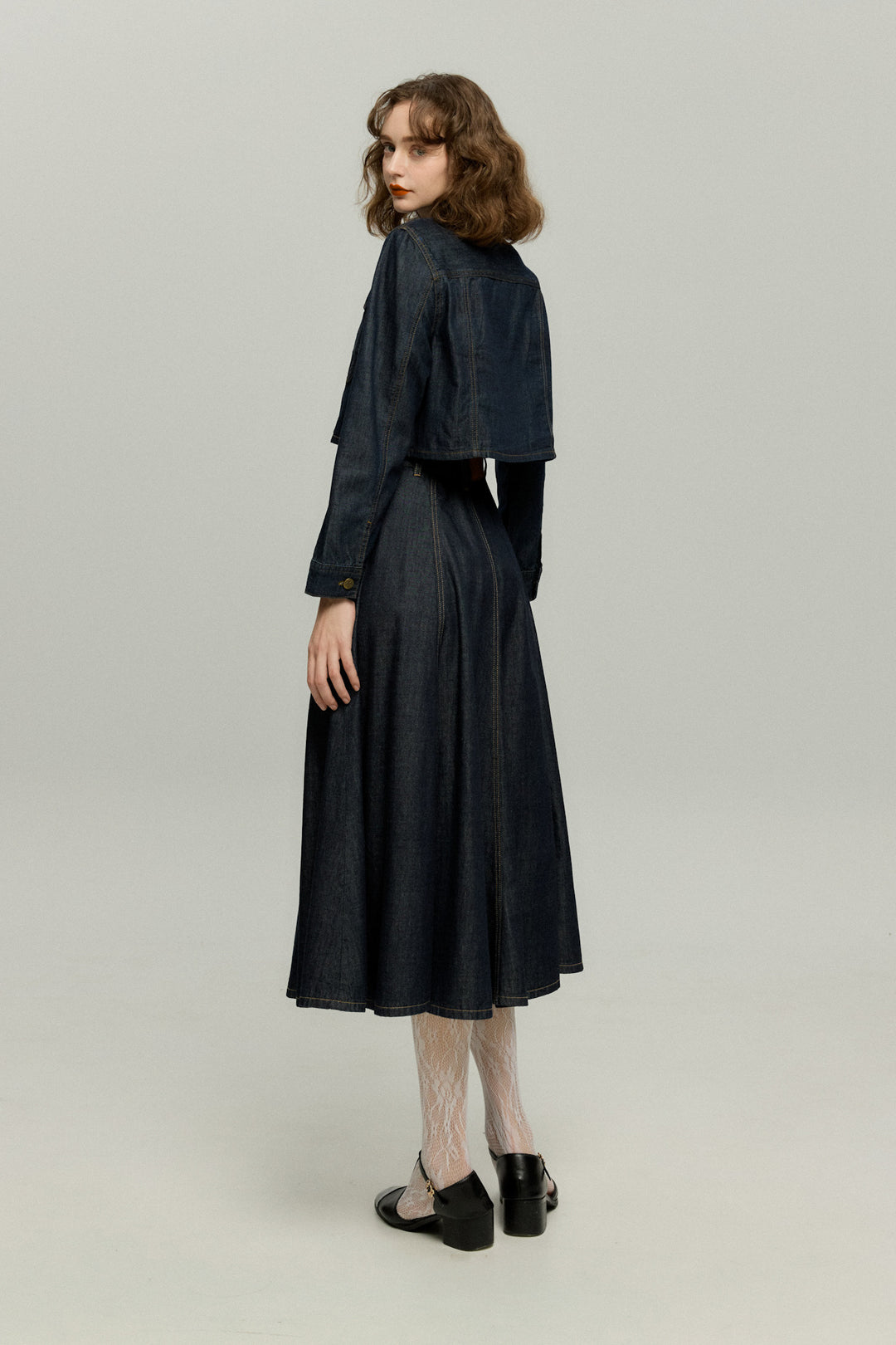 tnewties もう一つのダイアリー デニムスカート もうひとつのダイアリー》デニムスカート-Navy – Tnewties