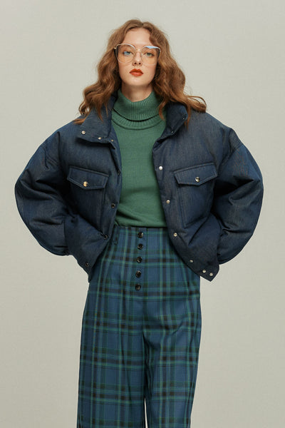 《彼をスパイとして送り込む》ダウンジャケット-Navy