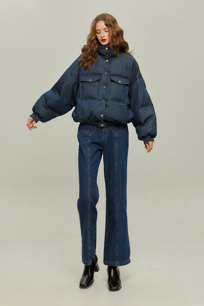 《彼をスパイとして送り込む》ダウンジャケット-Navy