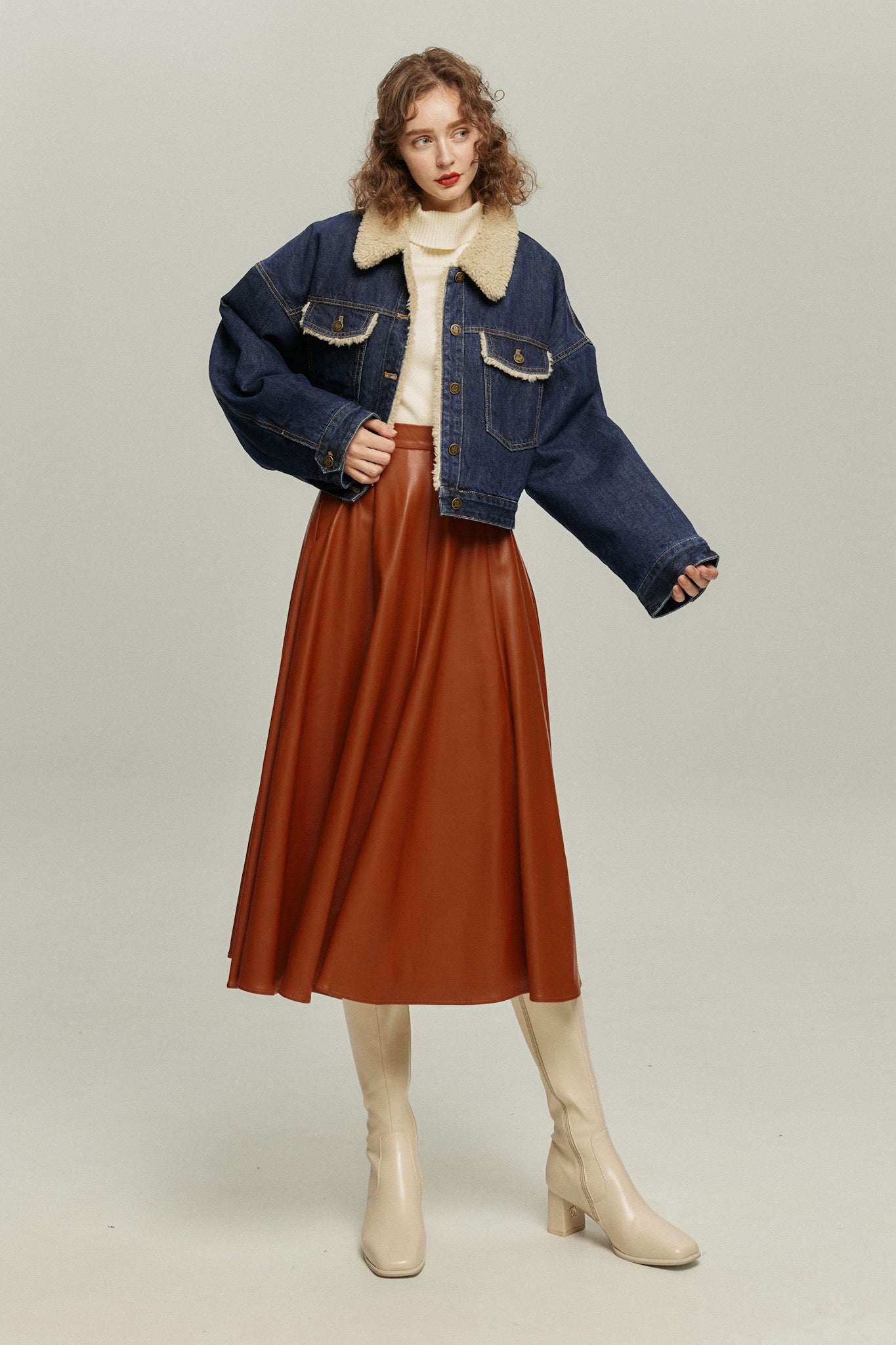 《これはオーエンのエサ》洗えるセーター-Ivory