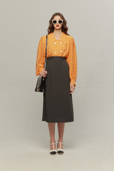 《Sunglasses for onion cut》High waisted wide leg pants