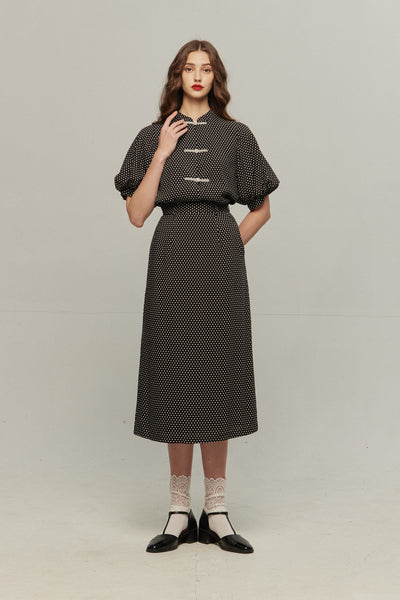 《Sunglasses for onion cut》High waisted wide leg pants