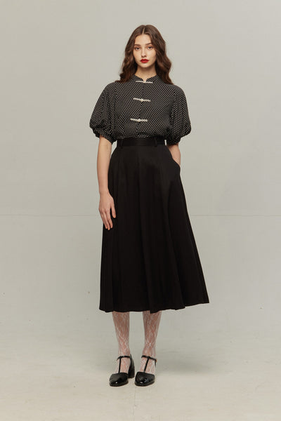 《Cast the moon spell》Flare sleeve frilled blouse