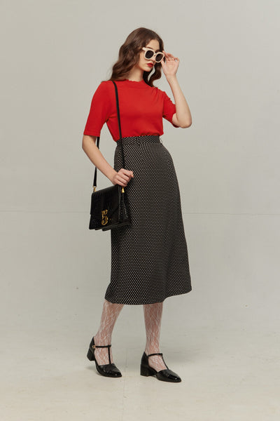 《Sunglasses for onion cut》High waisted wide leg pants