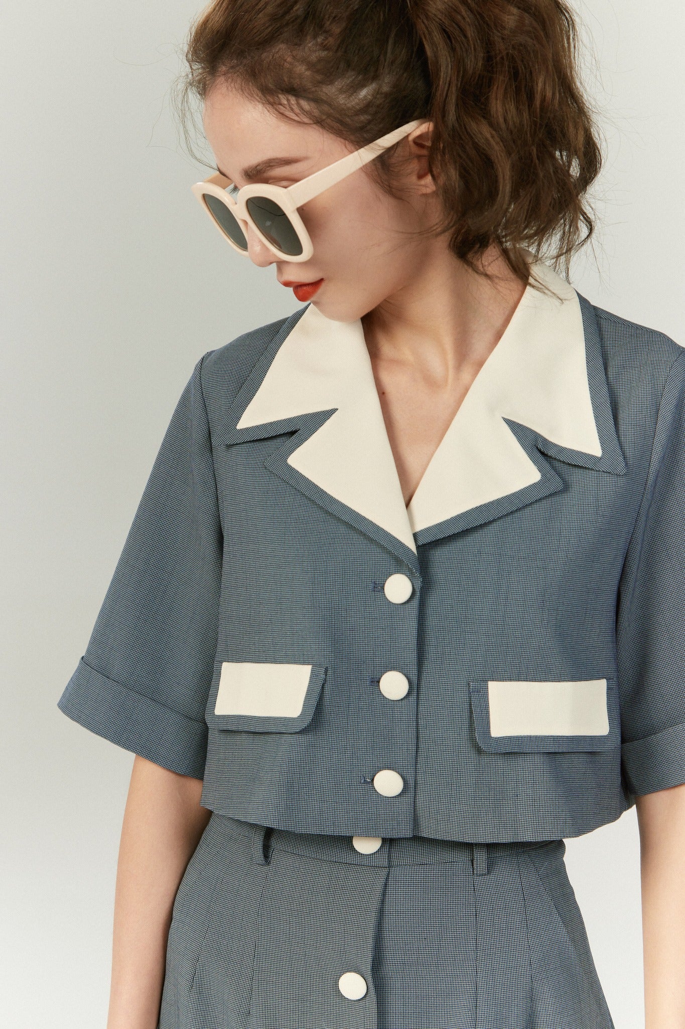 《Cast the moon spell》Flare sleeve frilled blouse