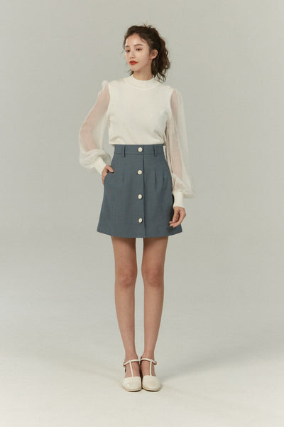 《Sunglasses for onion cut》High waisted wide leg pants