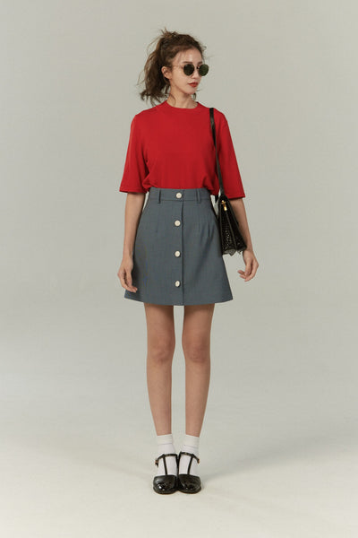 《Sunglasses for onion cut》High waisted wide leg pants