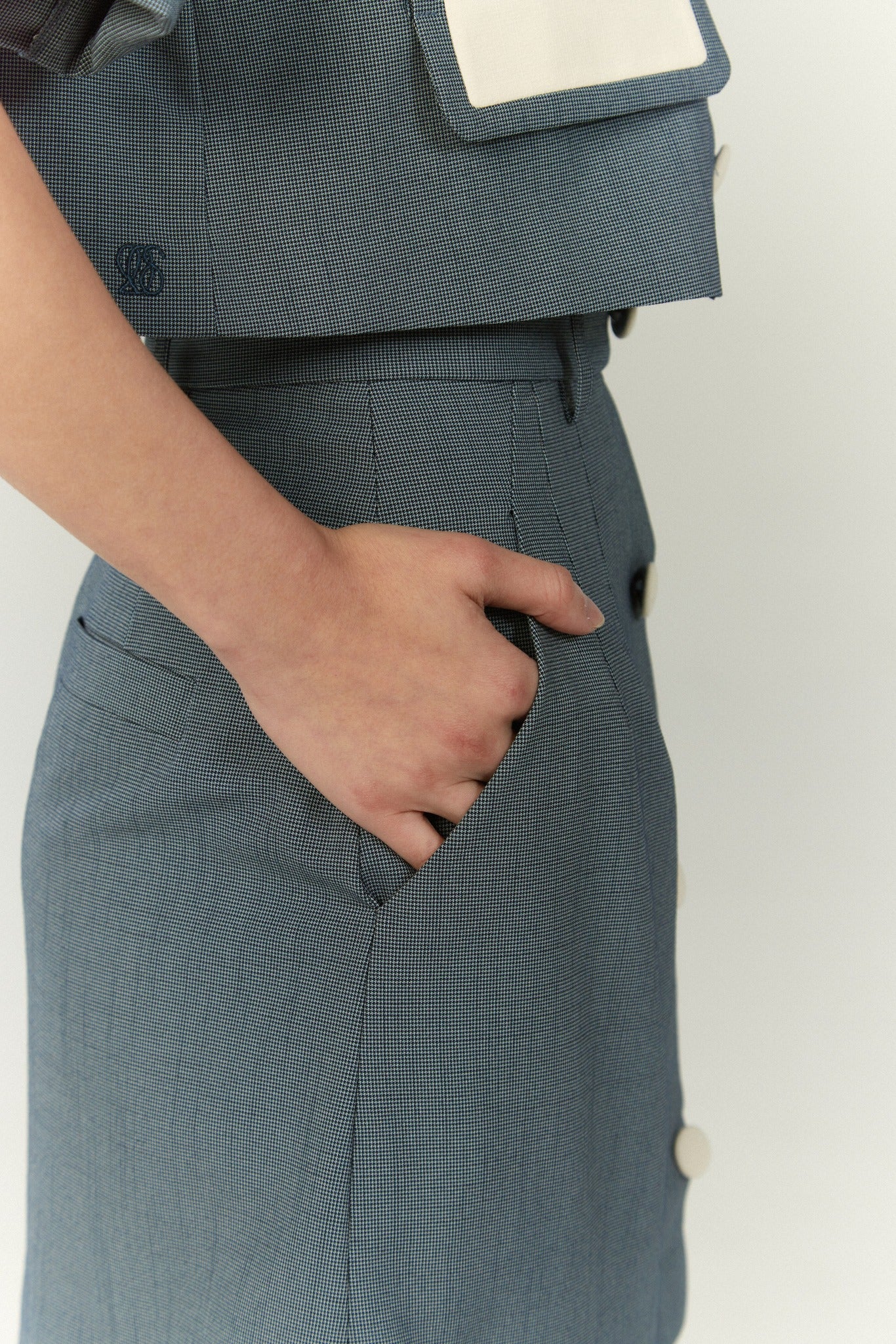 《Sunglasses for onion cut》High waisted wide leg pants