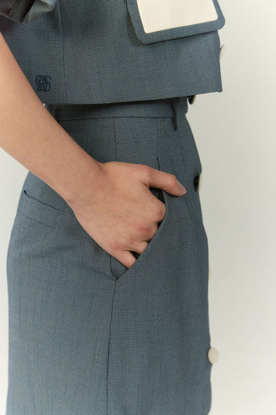 《Sunglasses for onion cut》High waisted wide leg pants