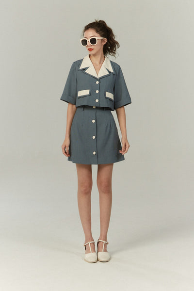 《Sunglasses for onion cut》High waisted wide leg pants
