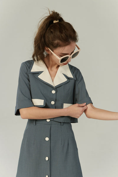 《Sunglasses for onion cut》High waisted wide leg pants