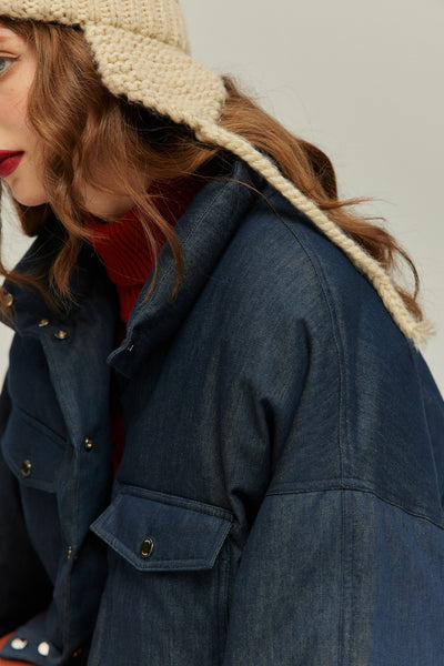 《彼をスパイとして送り込む》ダウンジャケット-Navy