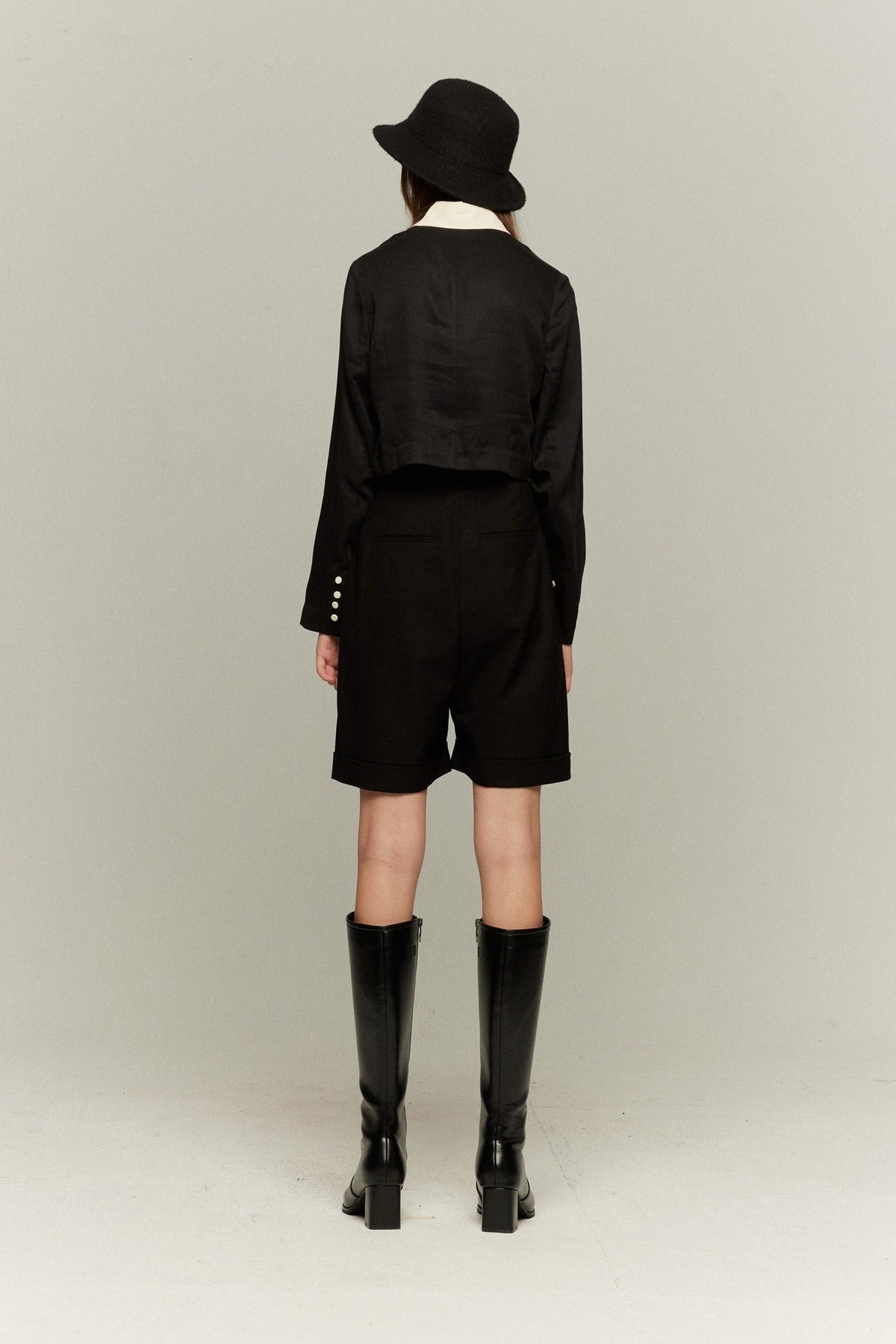 《Long heel boots》Black