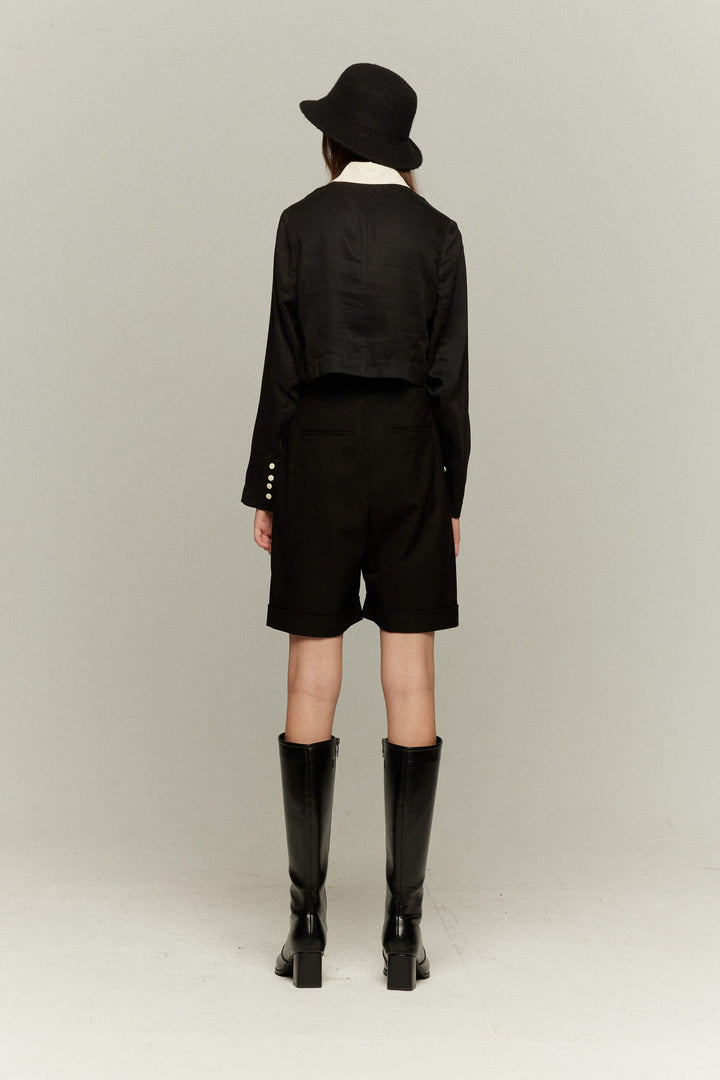 《ヒールロングブーツ》Black