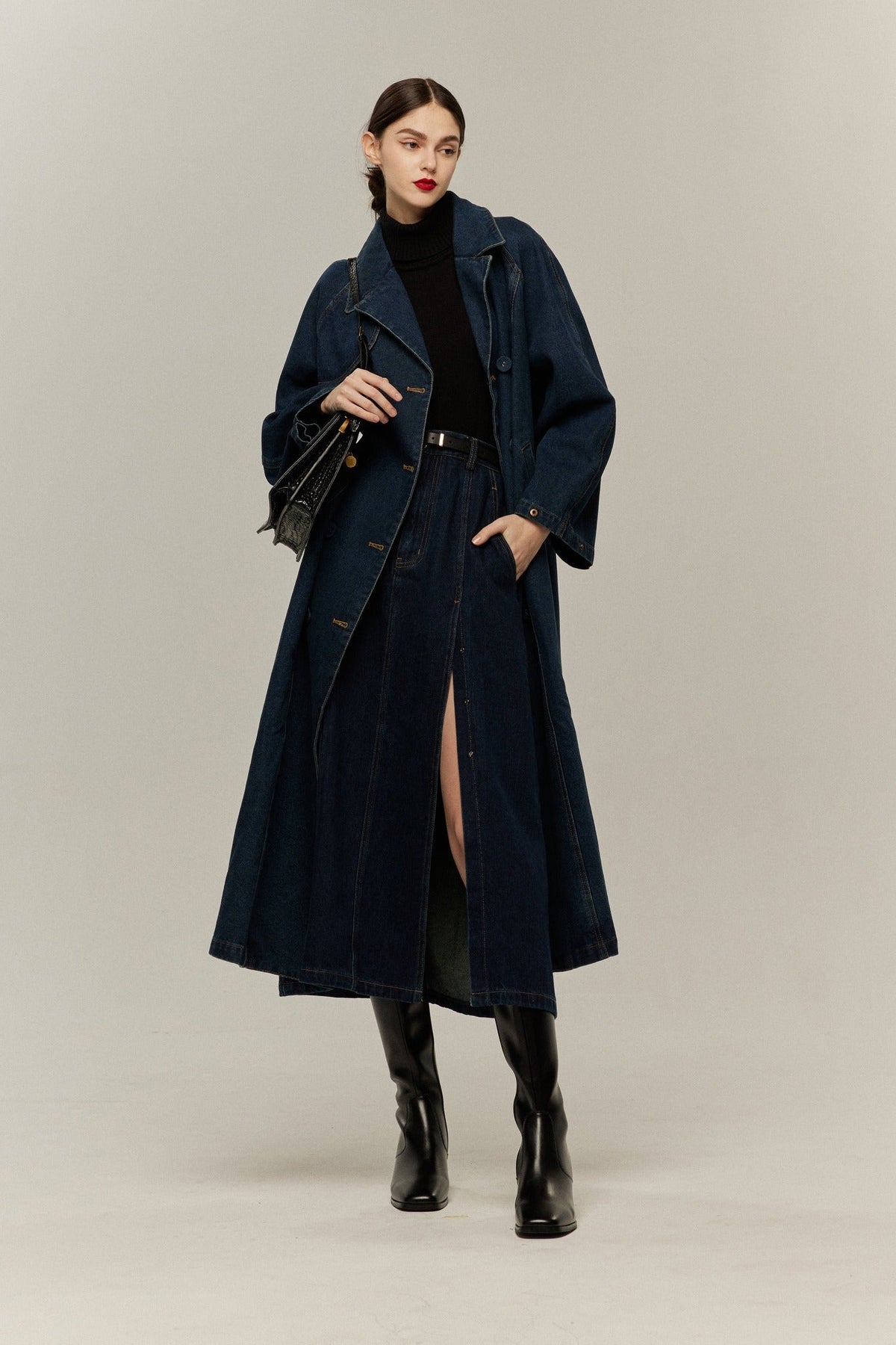 《Long heel boots》Black