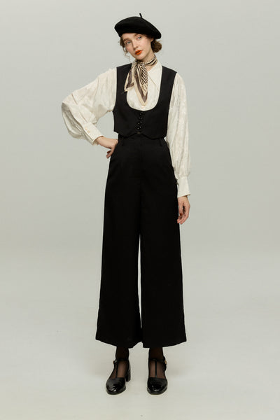 <tc>《본 적 없는 새의 종류》 하이 웨스트 스트레이트 팬츠-Pink</tc>