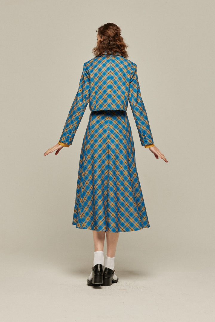 [Take me on a picnic to the lake] Cropped check tops