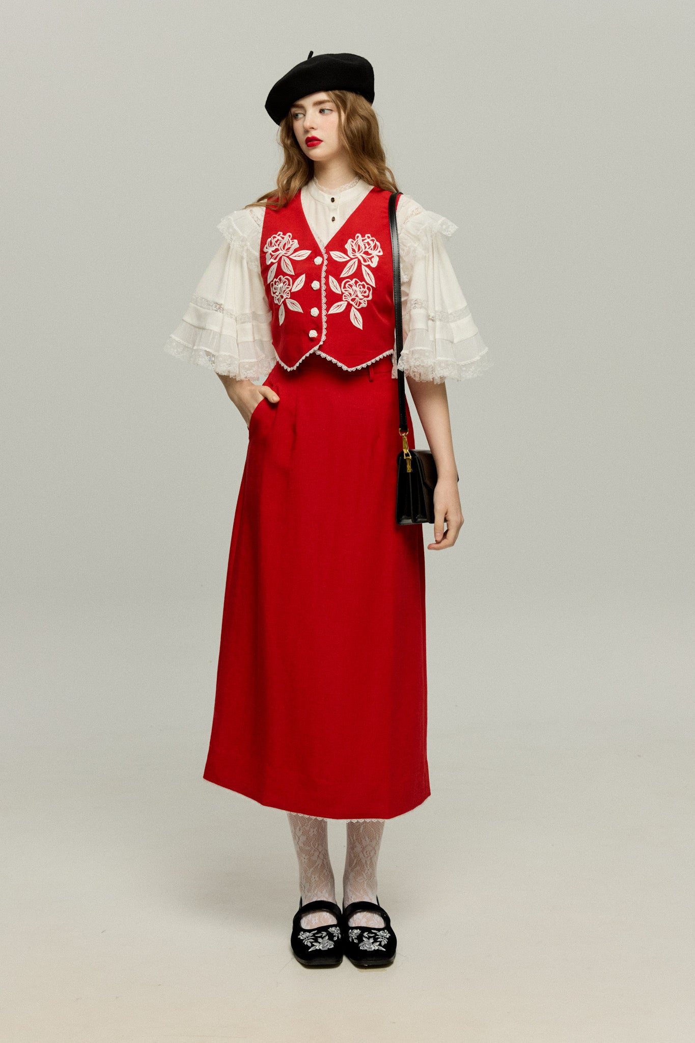 ビビリのペギー》レースデザイントップス-White – Tnewties