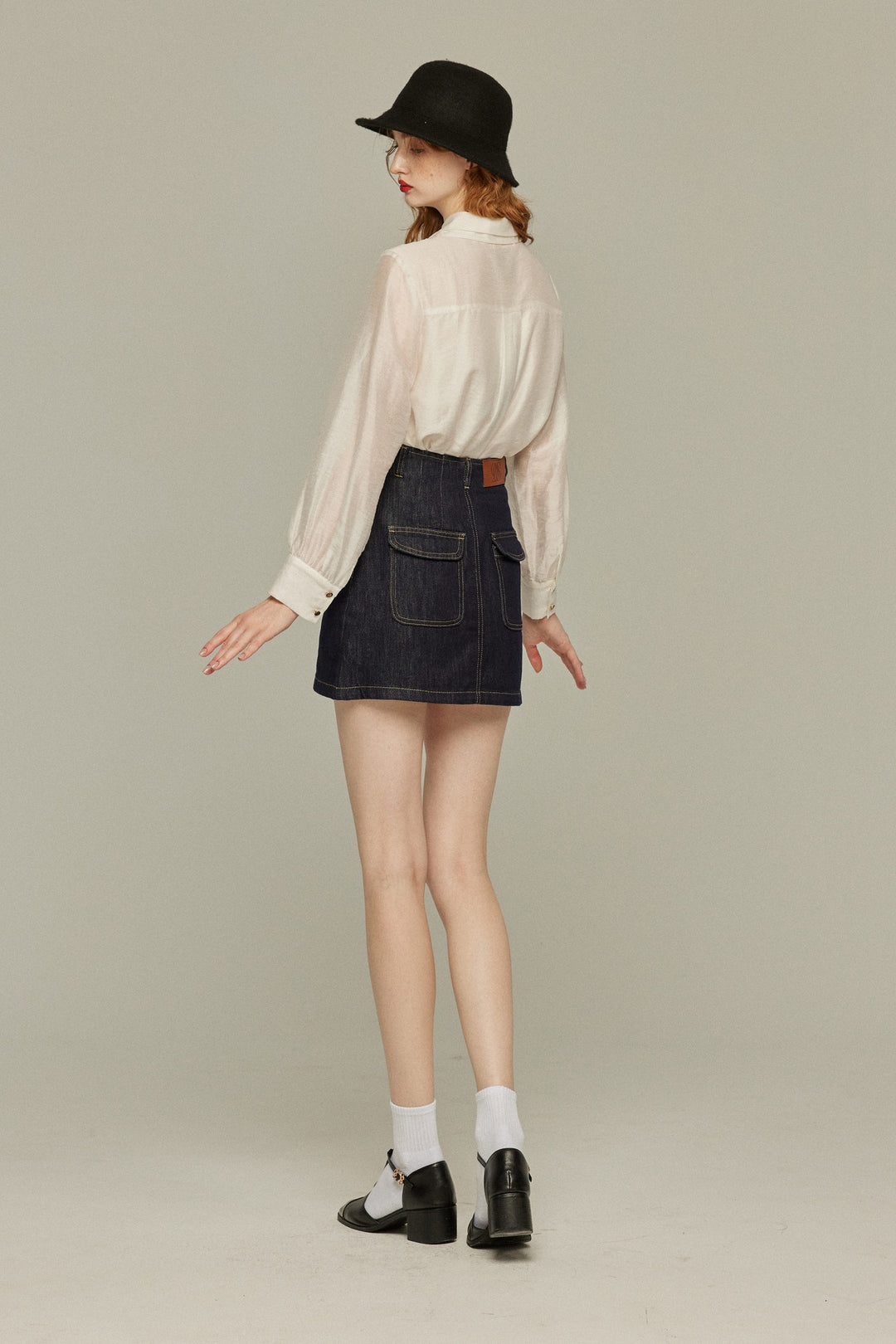 私はもう殺し屋をやめたんだ》デニムショートスカート-Navy – Tnewties