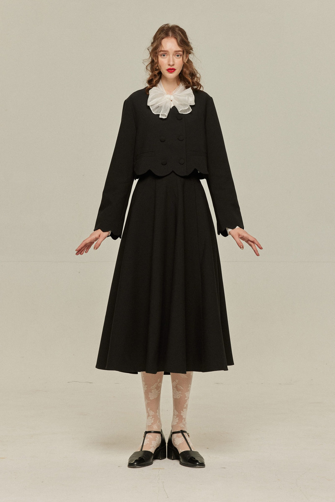 お揃いリボン【1092】 伝説の秘宝》リボンブラウス-White – Tnewties