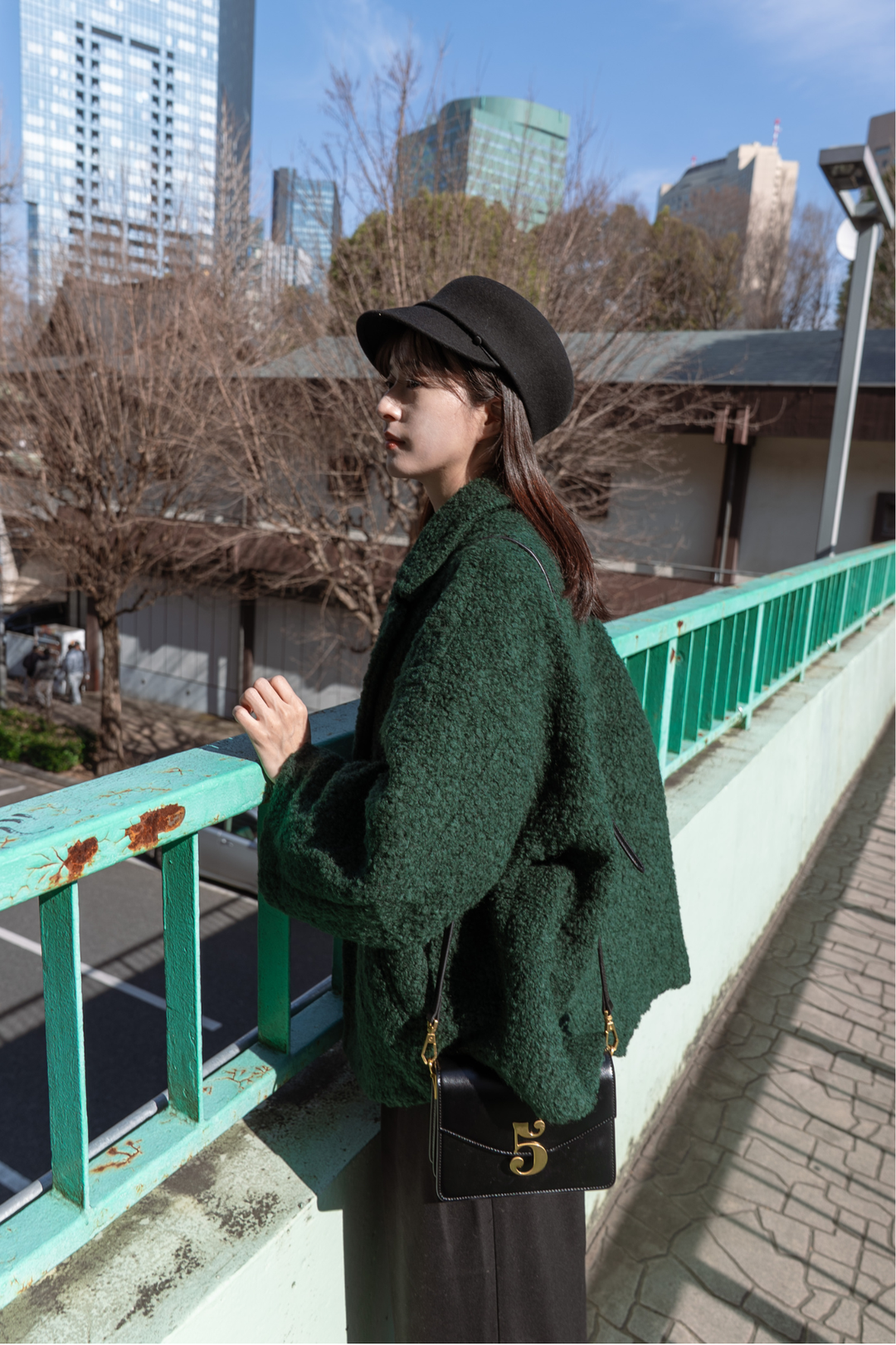 《デザートお願いします》ダブルブレストジャケット-Green