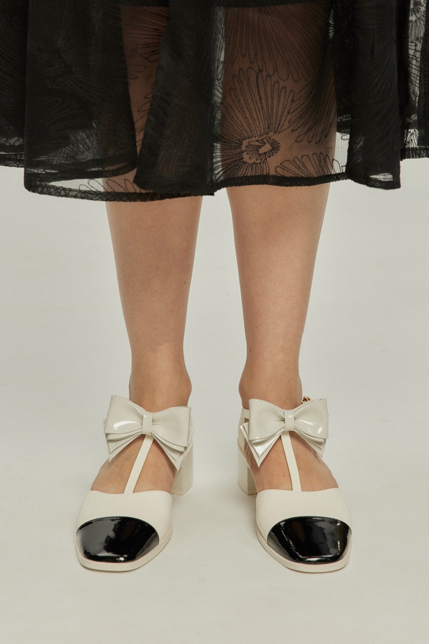 ティーバーメリージェーンパンプス-Renewal-Black Toe×White – Tnewties