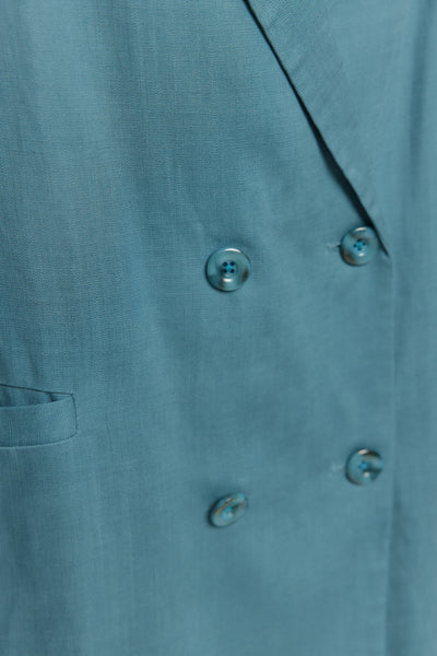 《次のセリフは何ですか？》ダブルブレストジャケット-Blue