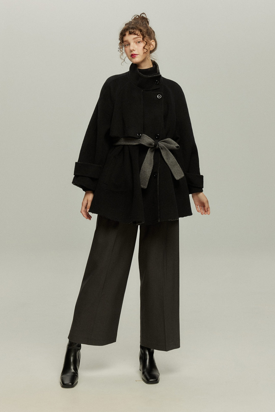 《ヒールロングブーツ》Black