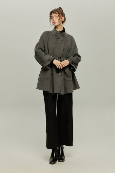 《Facial pack with cucumbers》High waisted flare pants