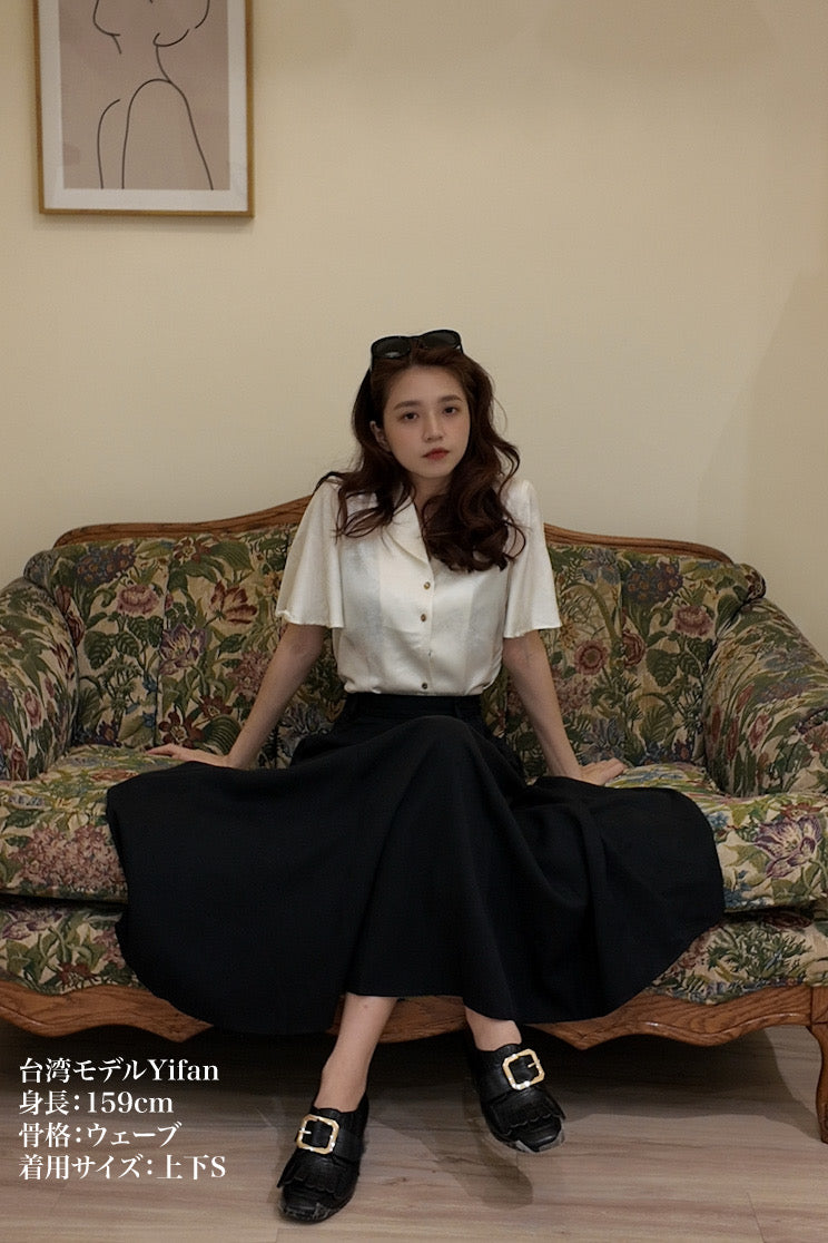 もうカメラ回ってますか？》フレアスリーブトップス-Cream – Tnewties