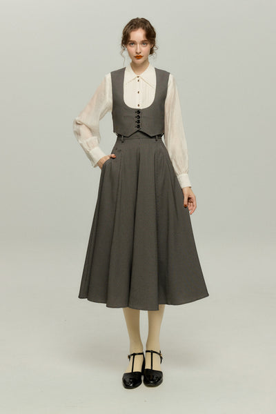 TNEWTIES《상품명》⚪︎⚪︎플레어 롱 스커트-Color