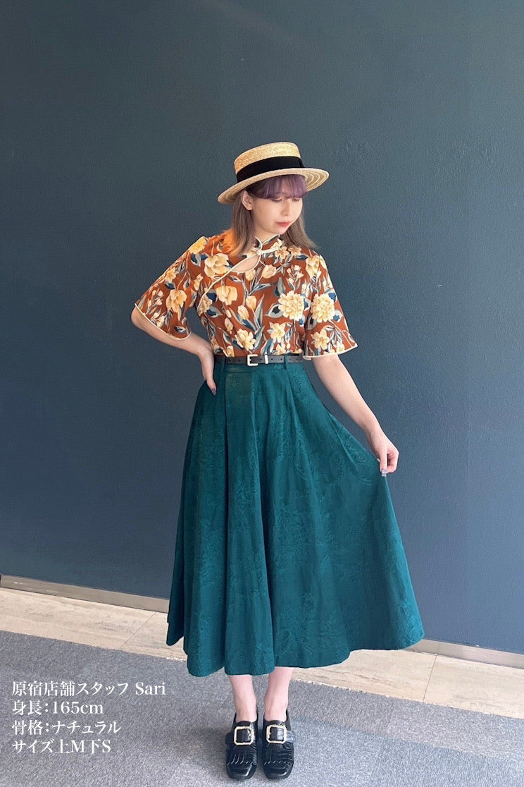 TNEWIES 今日もフォーチュンクッキーがある Sサイズ 今日もフォーチュンクッキーがある》チャイナワンピース