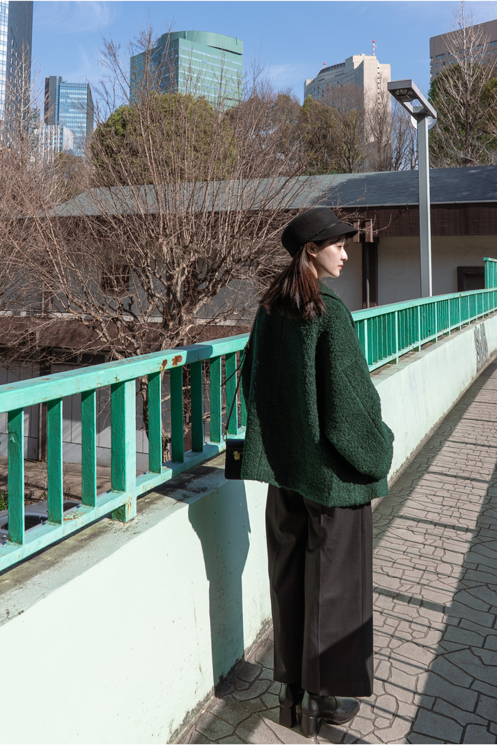 《デザートお願いします》ダブルブレストジャケット-Green