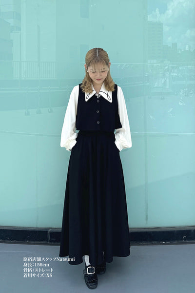 《Cast the moon spell》Flare sleeve frilled blouse