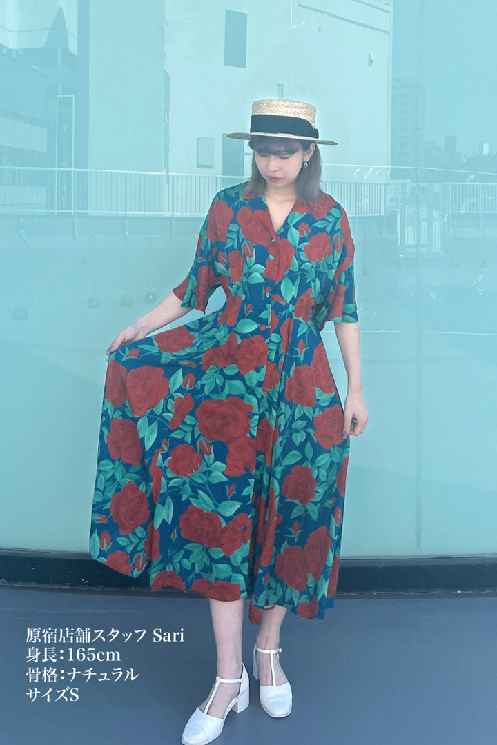 TNEWTIESトゥエンティーズ　お花畑でお昼寝　フラワーパターンドレスネイビー お花畑でお昼寝》フラワーパターンドレス-Navy – Tnewties