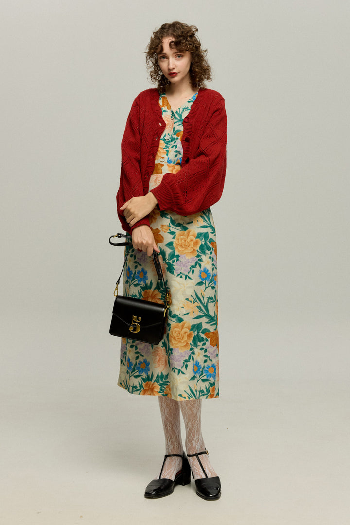 《一緒に花火大会に行かない？》Vネックトップス-Dark color