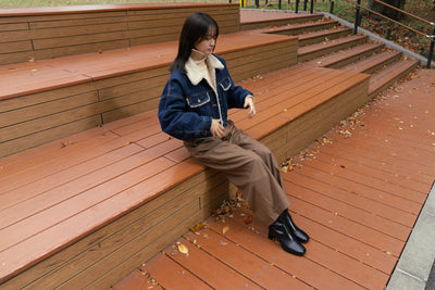 <tc>《트윈룸으로 부탁해요》 체크패턴 재킷-Dark ver.</tc>