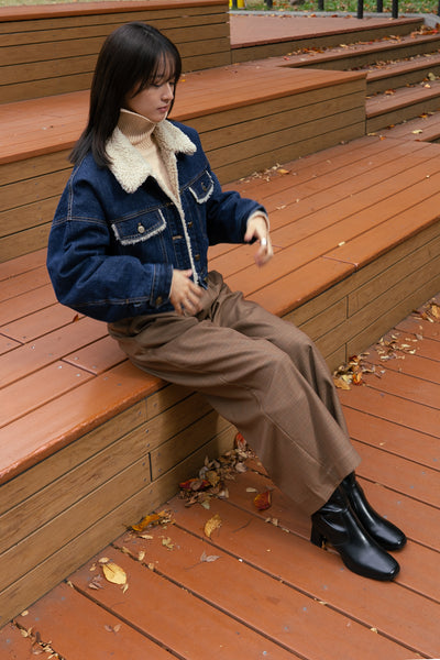 <tc>《트윈룸으로 부탁해요》 체크패턴 재킷-Dark ver.</tc>