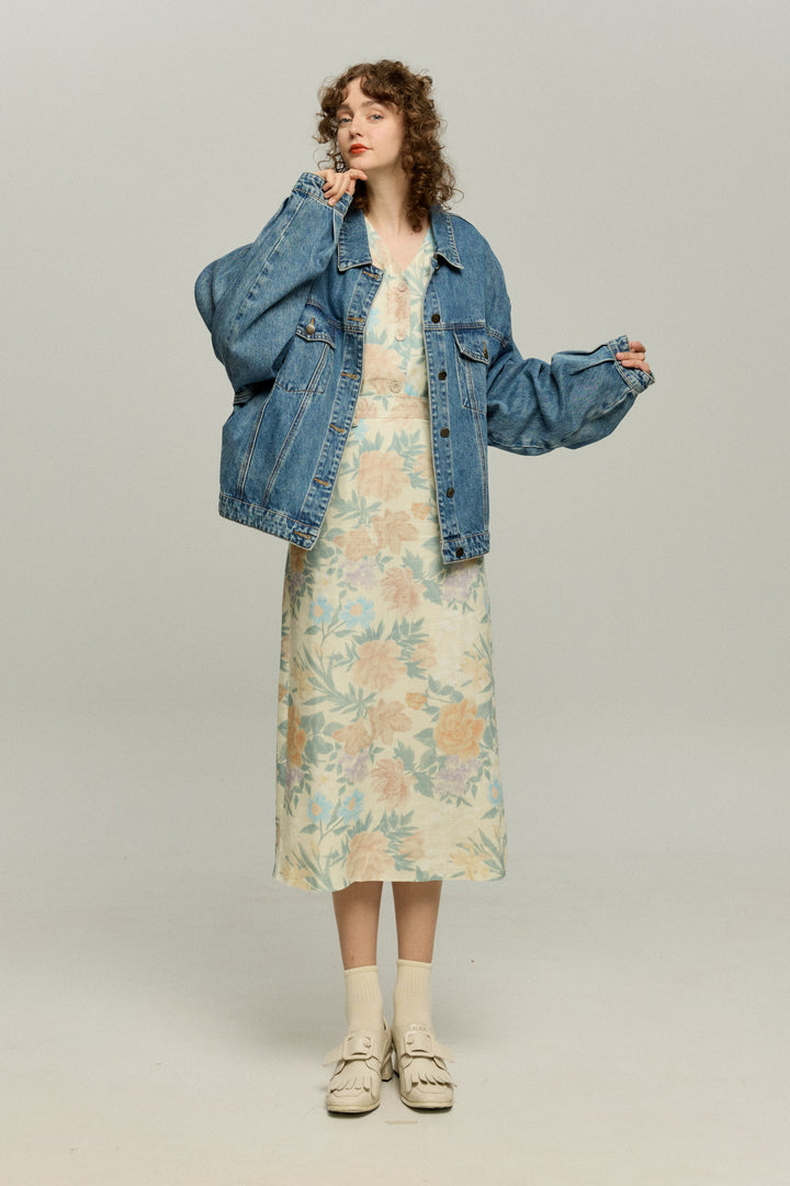 《一緒に花火大会に行かない？》Vネックトップス-Light color