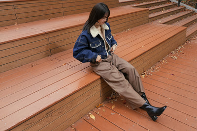 <tc>《트윈룸으로 부탁해요》 체크패턴 재킷-Dark ver.</tc>