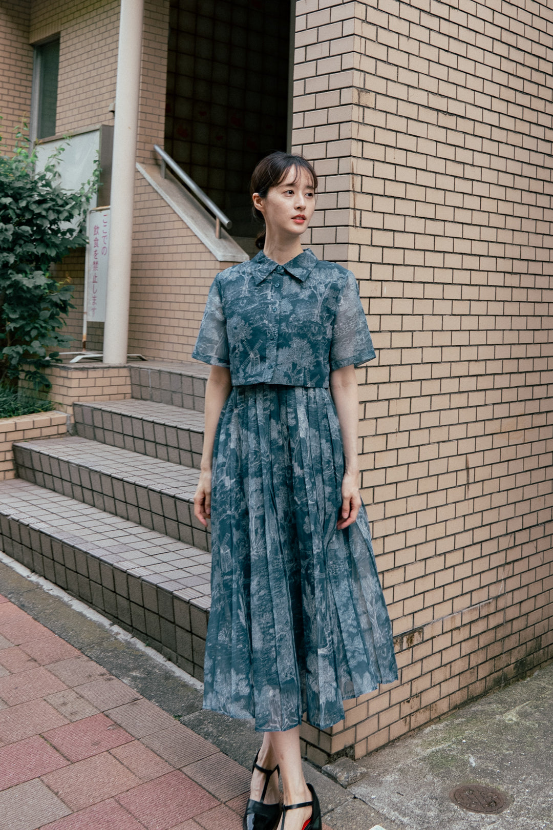 《これは非売品です。》クロップドトップス-Green