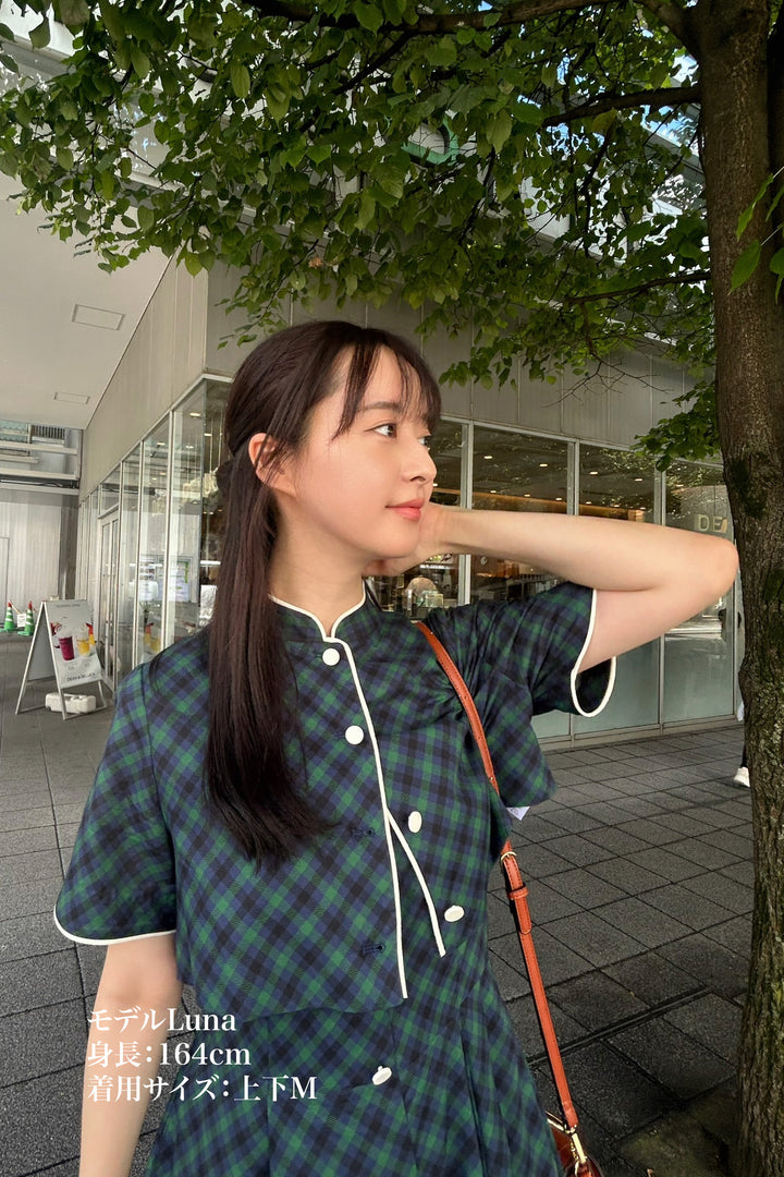 これはラブソングですか？》チェックパターンショートジャケット
