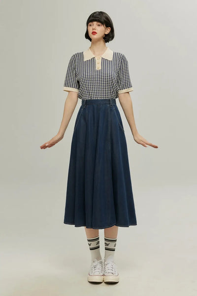 《Sunglasses for onion cut》High waisted wide leg pants