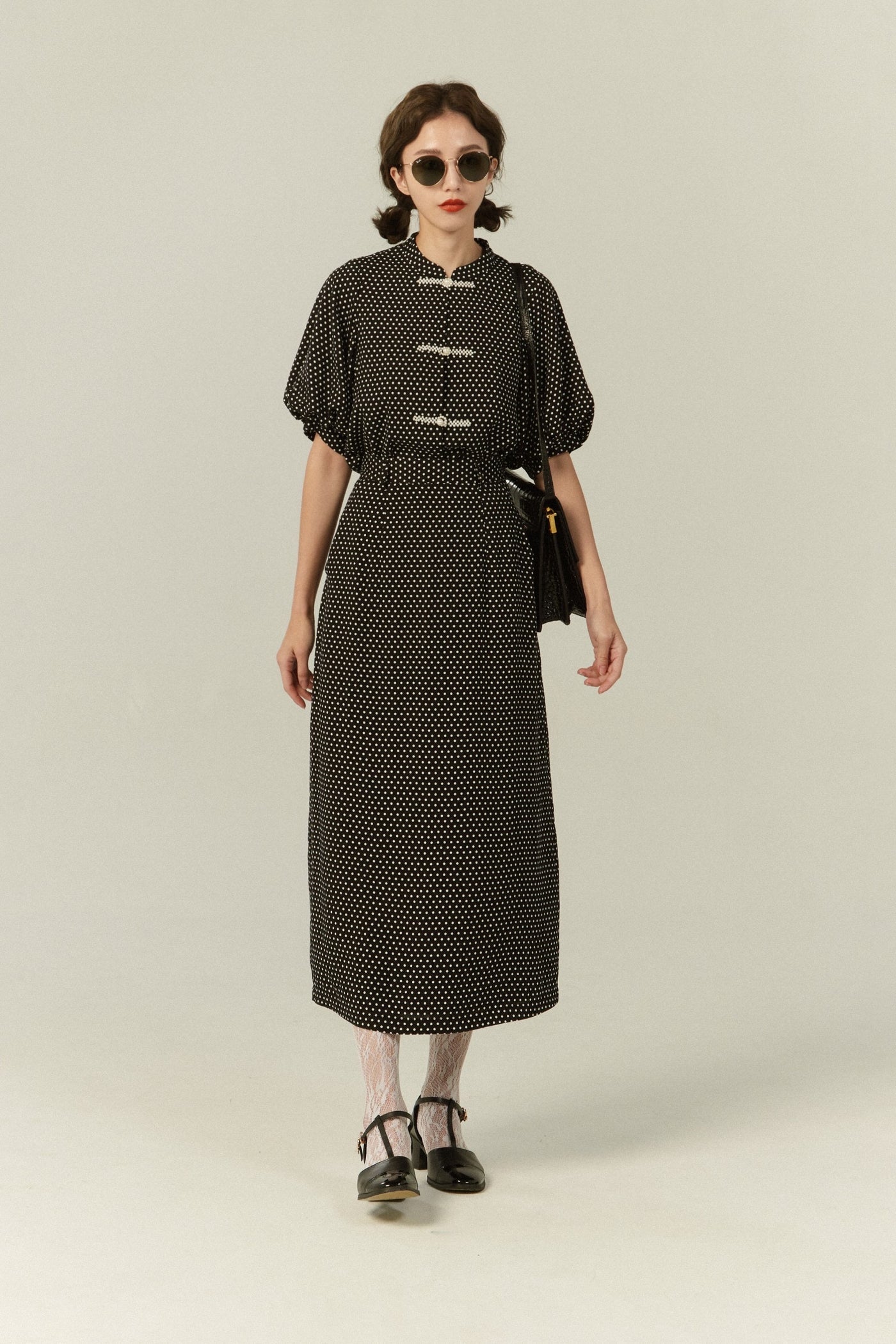 《Sunglasses for onion cut》High waisted wide leg pants