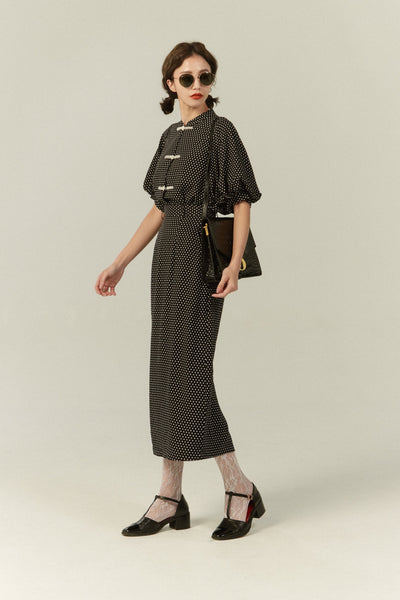《Sunglasses for onion cut》High waisted wide leg pants