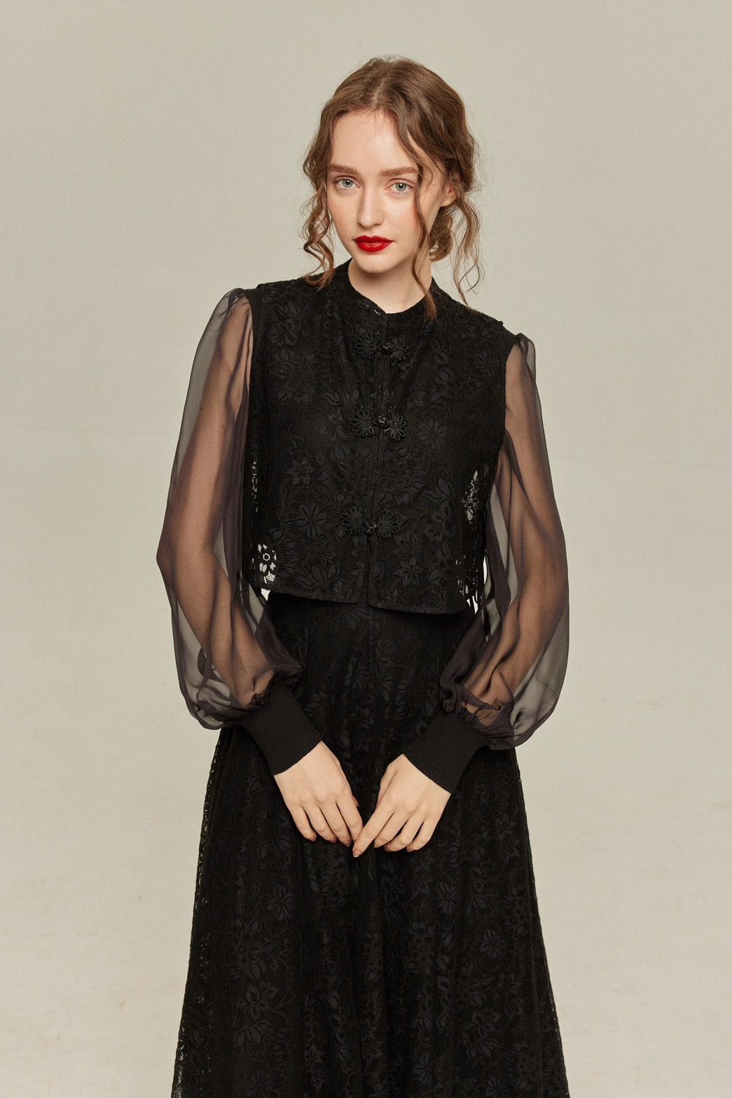 TO BE CHIC トゥービーシック フレアスカート 黒46 大きいサイズ