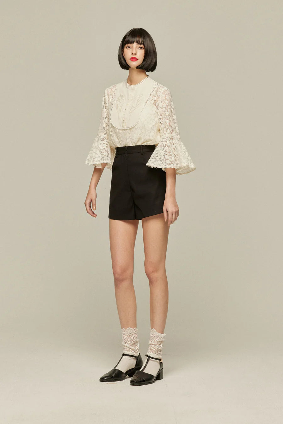 Facial pack with cucumbers》High waisted flare pants – Tnewties