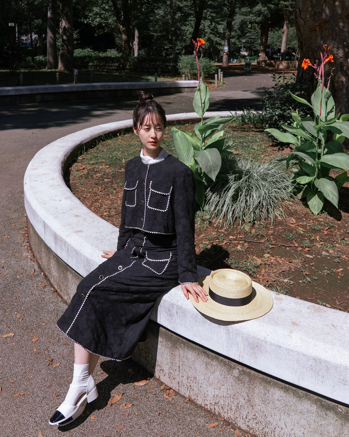 TNEWTIES《Product name》⚪︎⚪︎Flare long skirt-Color 着用例 164cm
      トップスS、ボトムスS着用