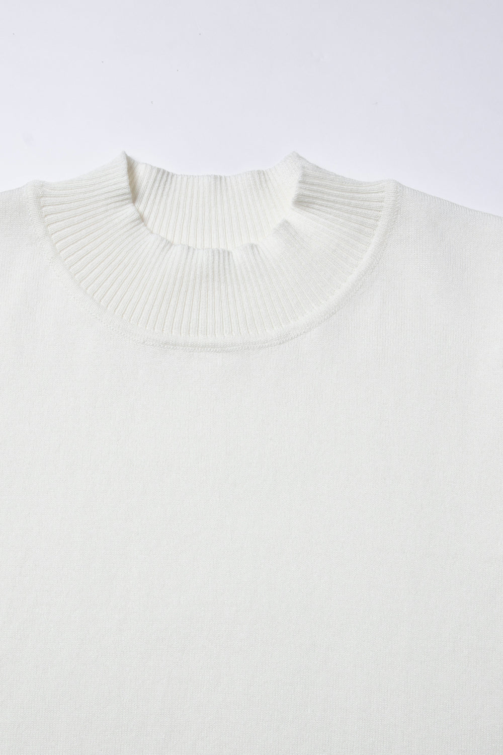 《By elevator》Soft mock neck sweater